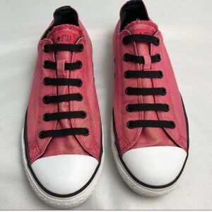 Converse All Star raspberry sparkle low top slip-on sneaker